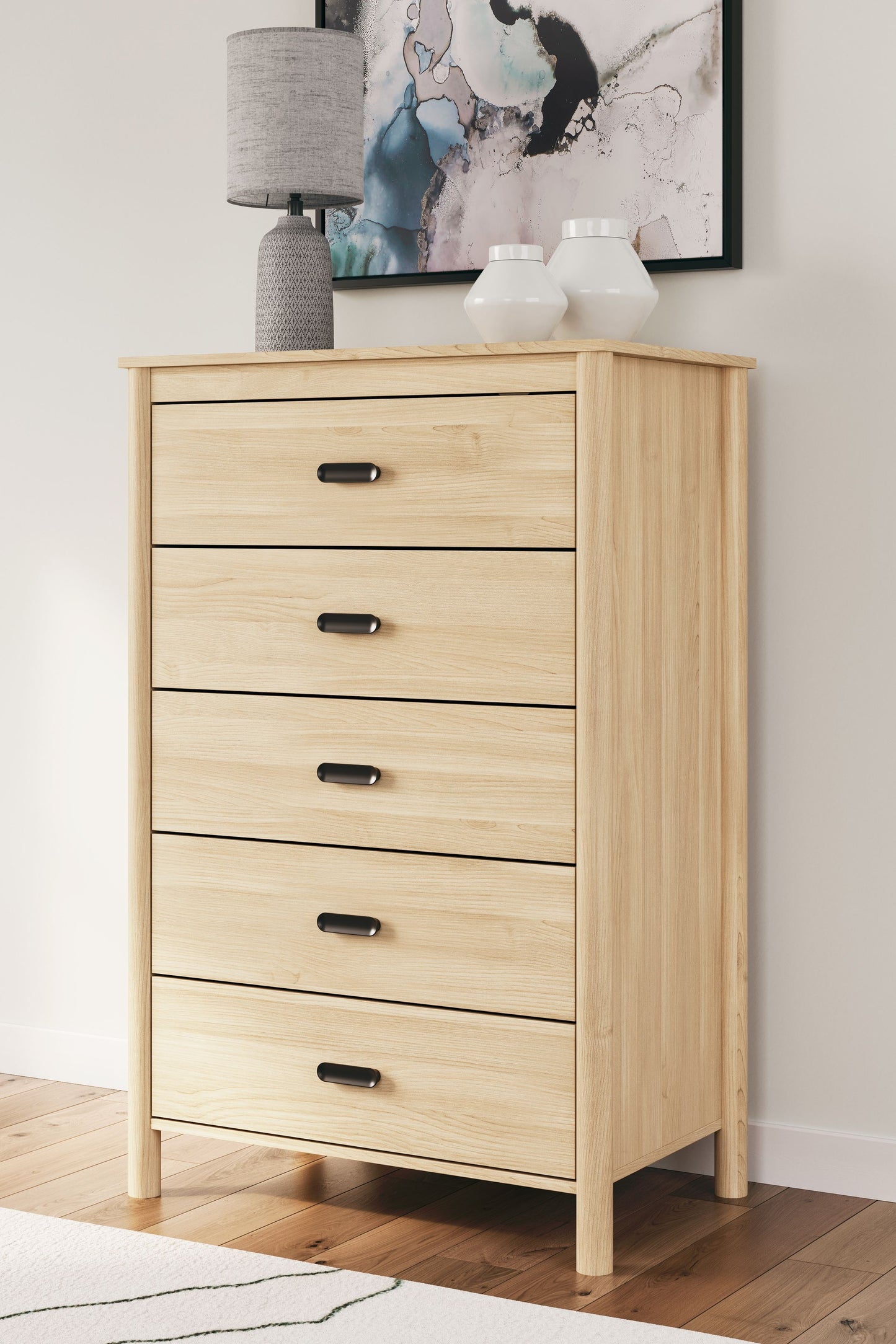 Cabinella - Five Drawer Chest - Tan