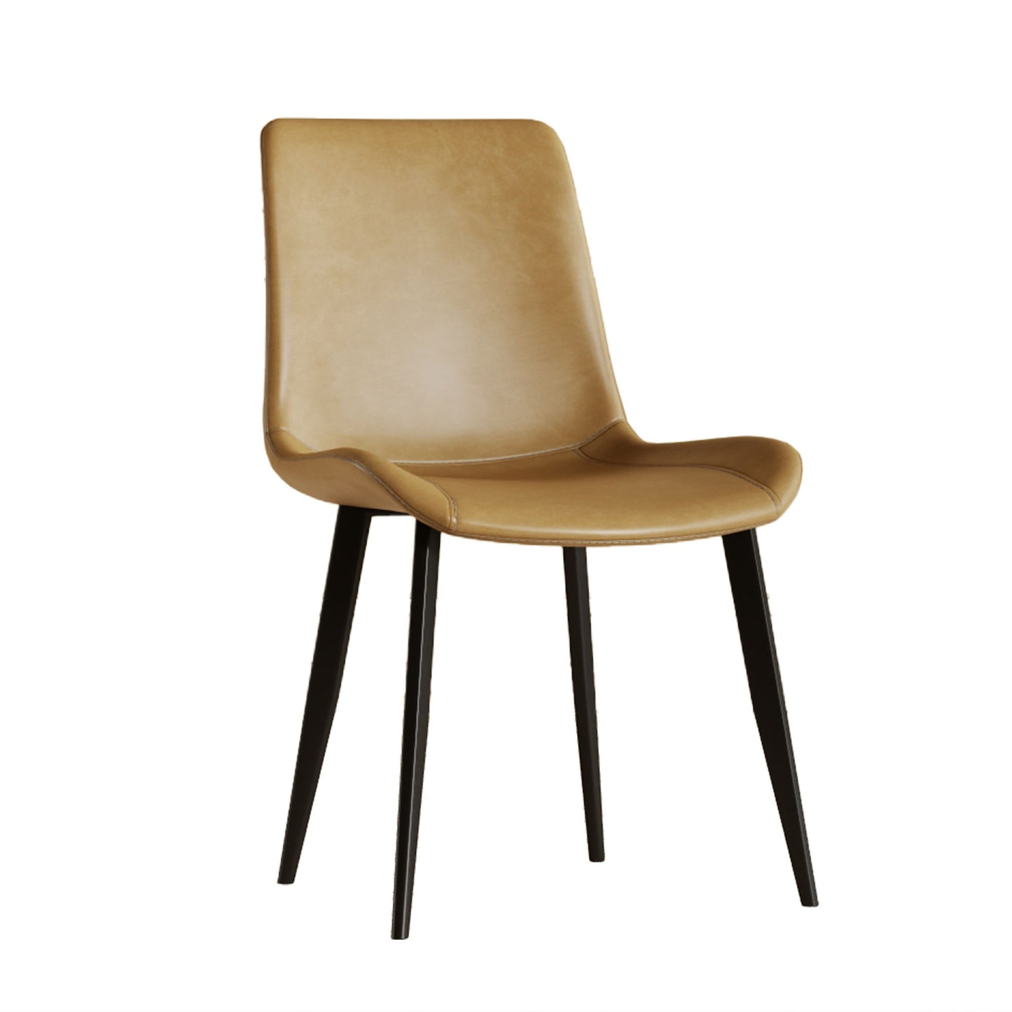 Dining Chairs With Carbon Steel Legs (Set of 4) - Brown