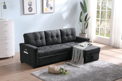 Kinsley - Sleeper Sectional Sofa Chaise With USB Charger And Tablet Pocket