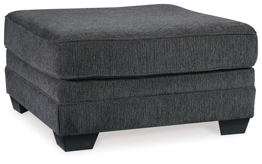 Tracling - Oversized Accent Ottoman - Slate