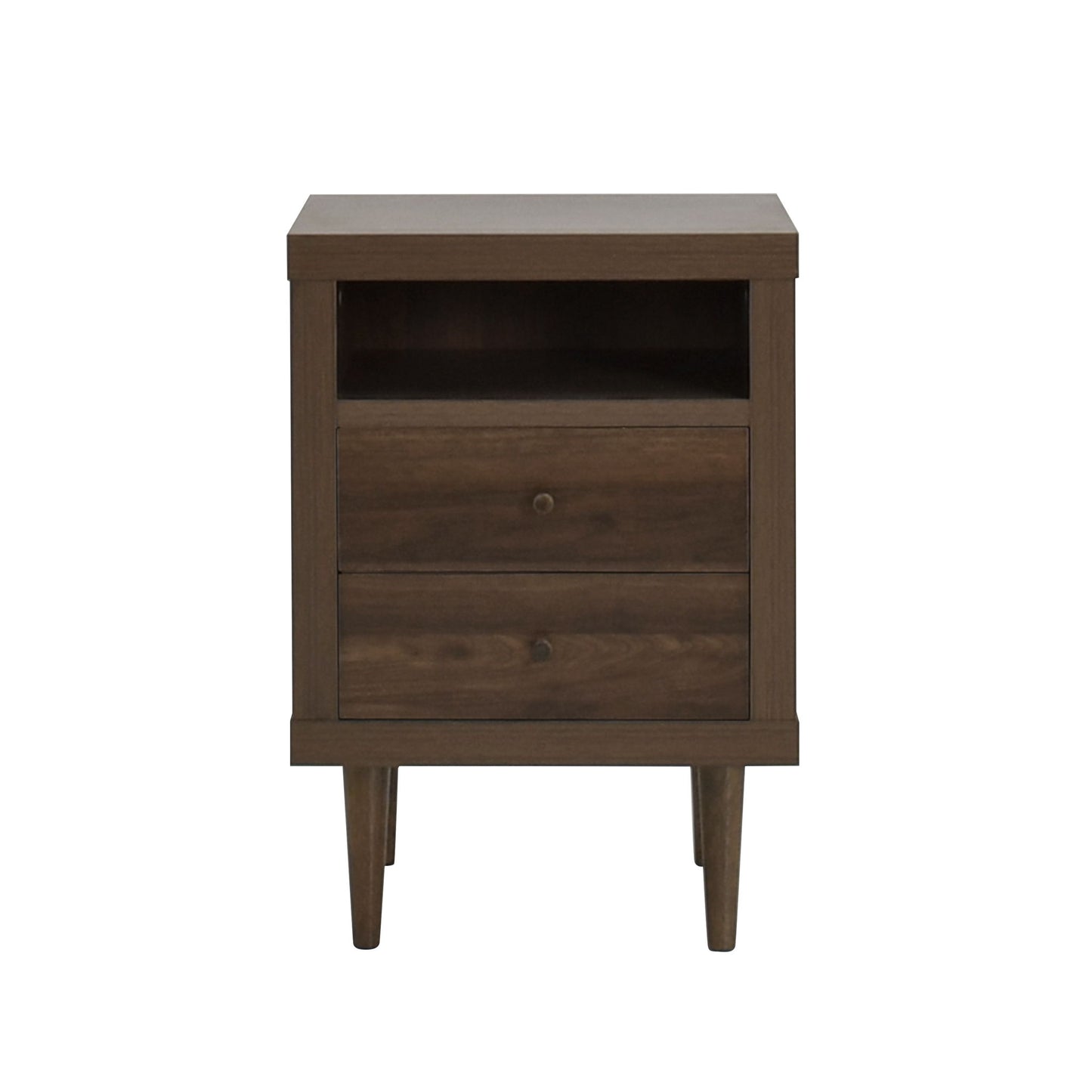 Nystrom - Mid Century Modern 2 Drawer Nightstand