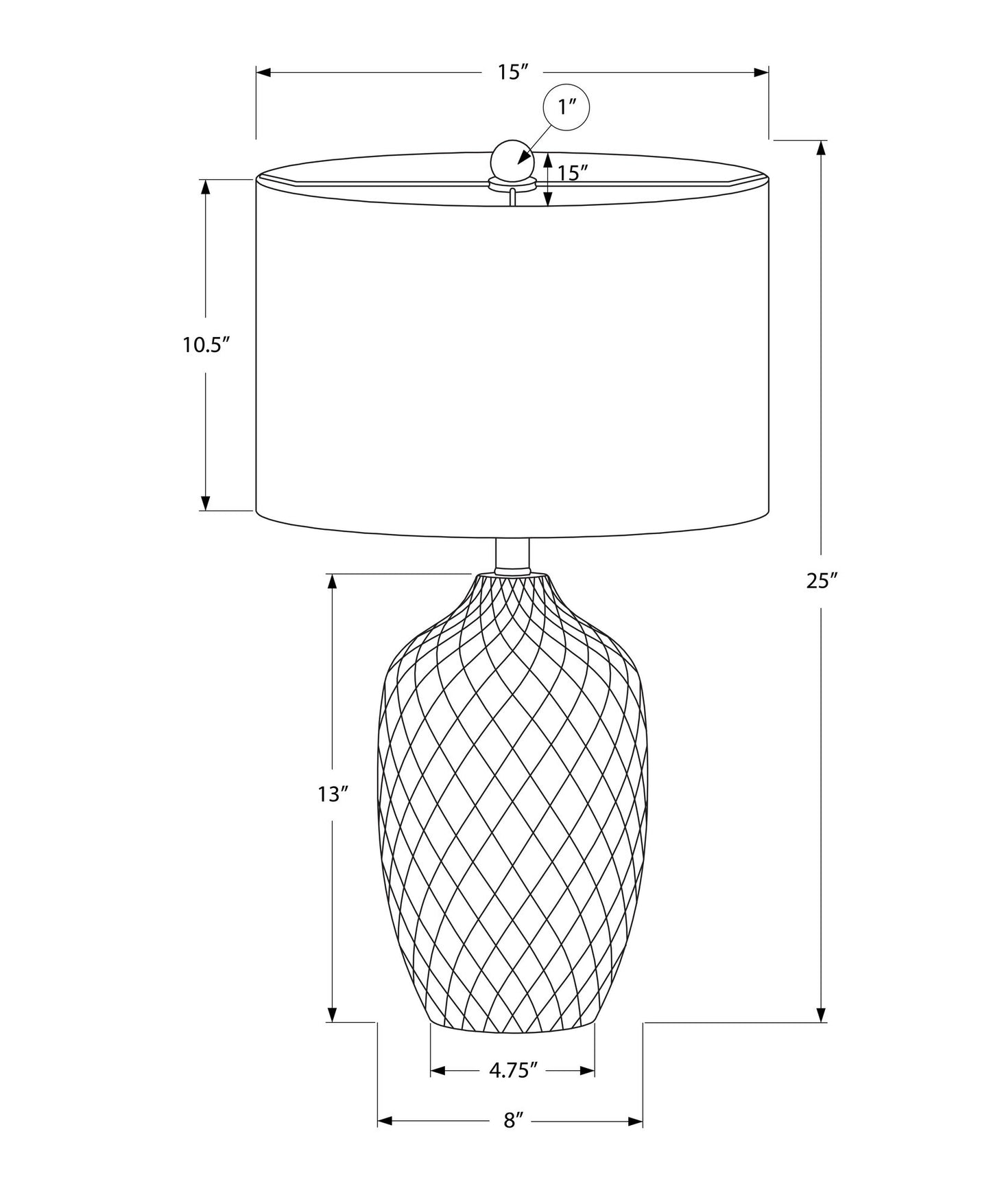 Lighting, Table Lamp, Transitional - Cream