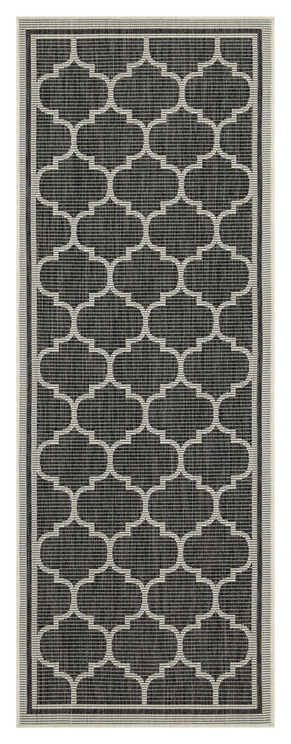 Sunshine - 5'3" X 7'3" Indoor & Outdoor Area Rug Polypropylene - Anthracite