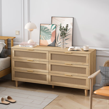 6 Drawer Storage Modern Cabinet For Bedroom