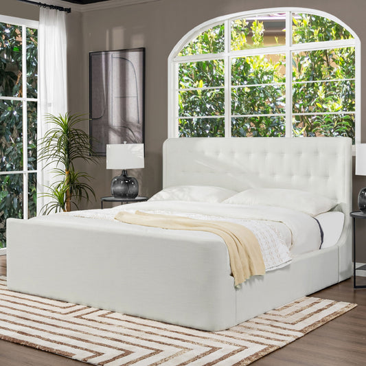 Brooks - Contemporary Tufted Shelter Platform Bed