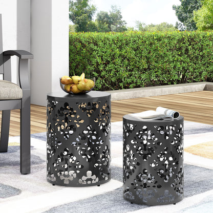 Outdoor Metal Modern Design End Table