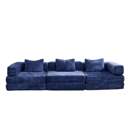 Convertible Floor Sofa Bed, Boneless Modular Sectional Sofa For Living Room