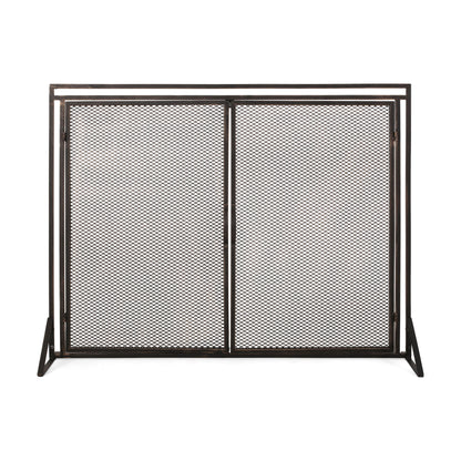 Samantha - Iron Fireplace Screen 2 Door Design