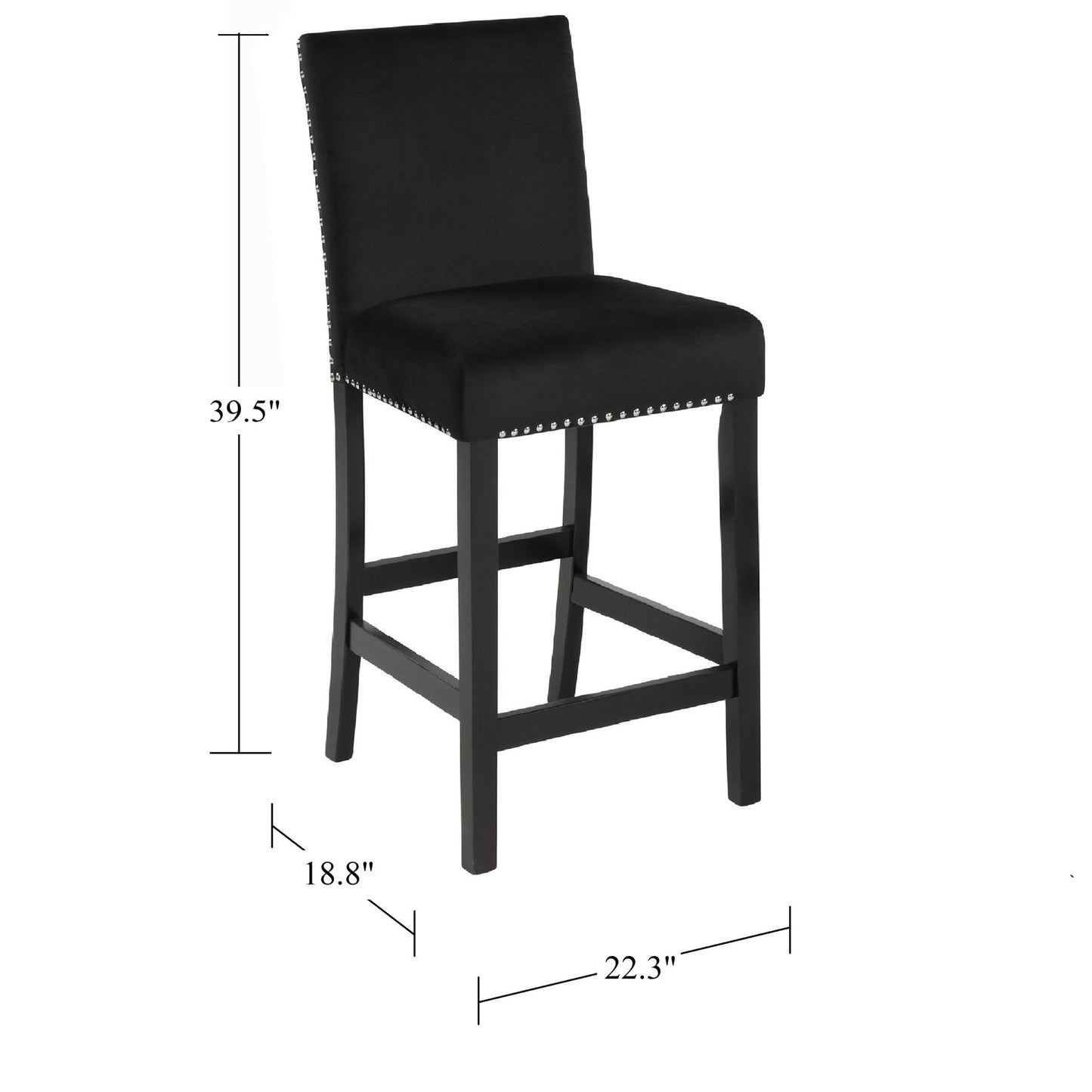 5 Piece Counter Height Dining Set With Table And Upholstered Chairs