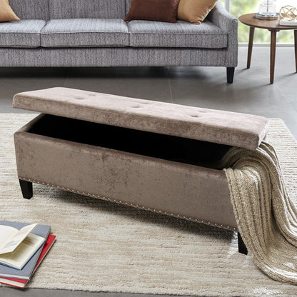 Modern Tufted Top Soft Close Storage Bench