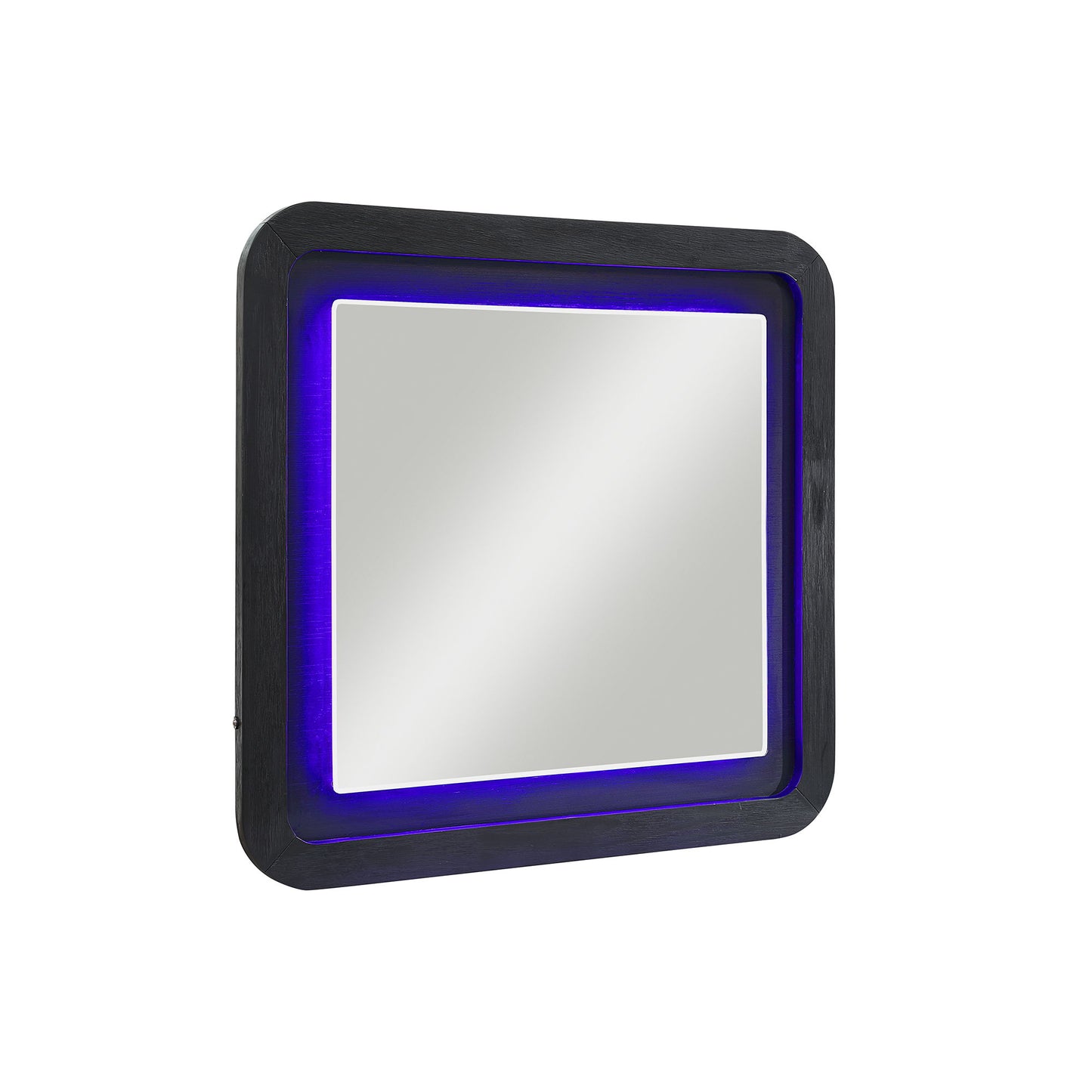 Beverly - Large Scale Wall Mirror For Dresser, Rounded Edges - Black White