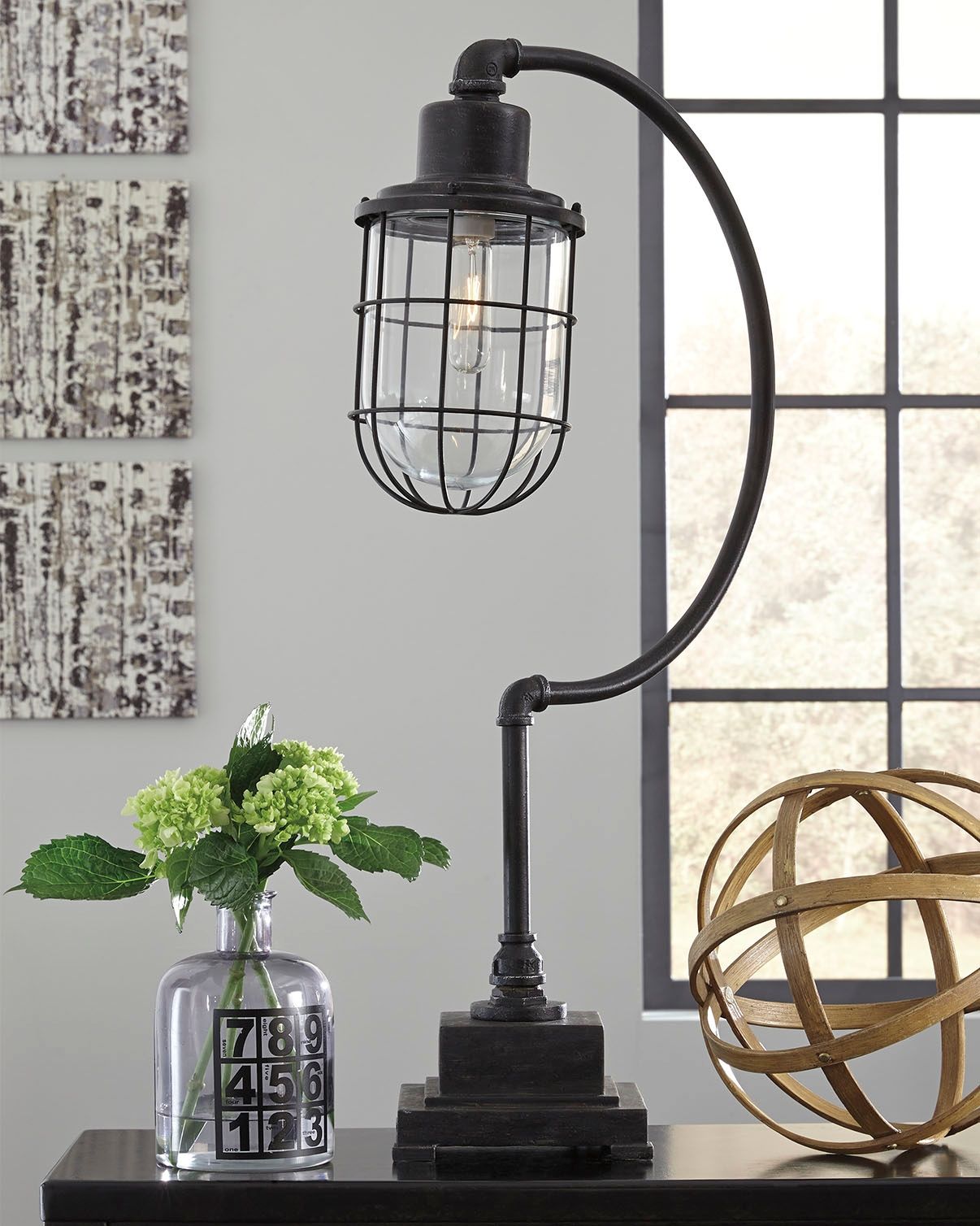 Jae - Metal Desk Lamp  - Antique Black