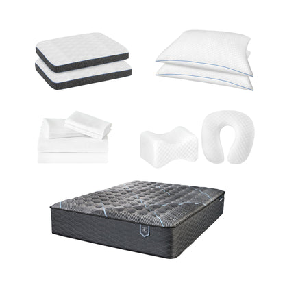 Comfort Care - Hybrid Restful Nights Firm Mattress,12 Piece Comfort Bedding Pack
