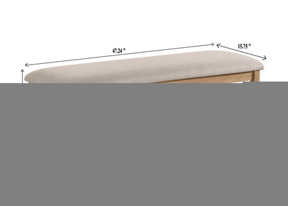 Arden - Bench - Light Brown / Gray