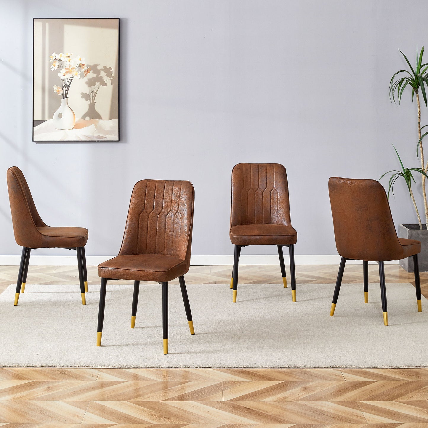 Modern Chair With Metal Legs