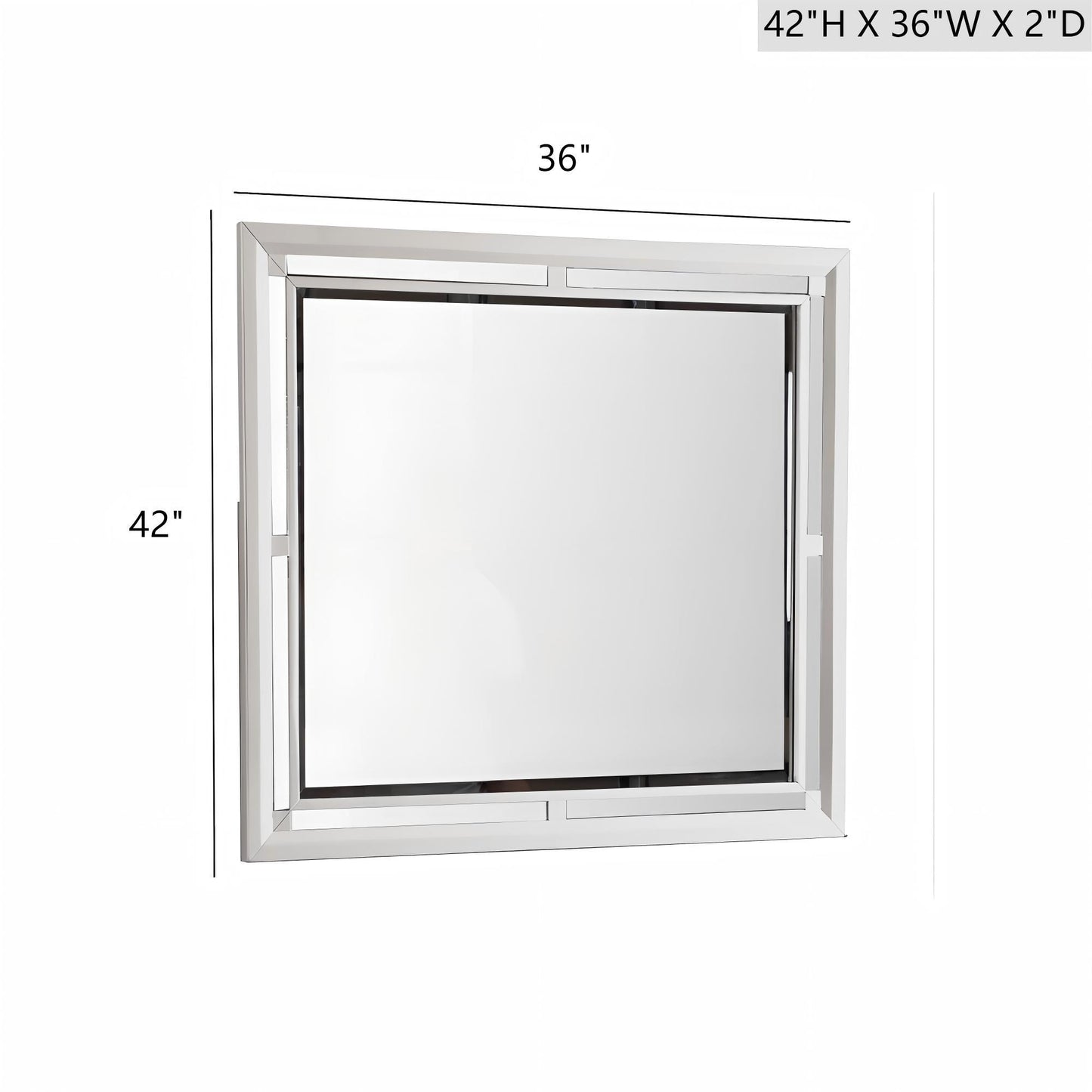 Alana - Mirror - Silver Champagne