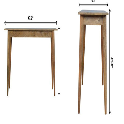 2 Drawer Nordic Writing Desk - Oak