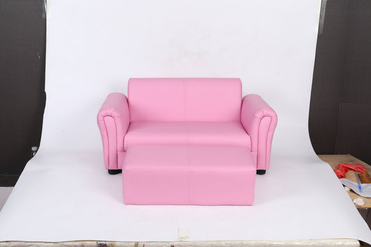 Kids Club Chair Sofa / Sectional And Ottoman - Pink