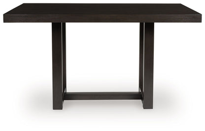 Neymorton - Rectangular Dining Room Counter Table - Dark Grayish Brown