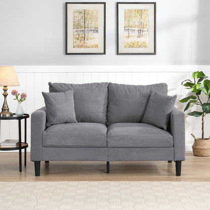 Modern Upholstered Loveseat Sofa, High Resilience