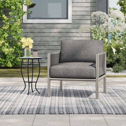 Hargrove - Club Chair - Silver / Gray