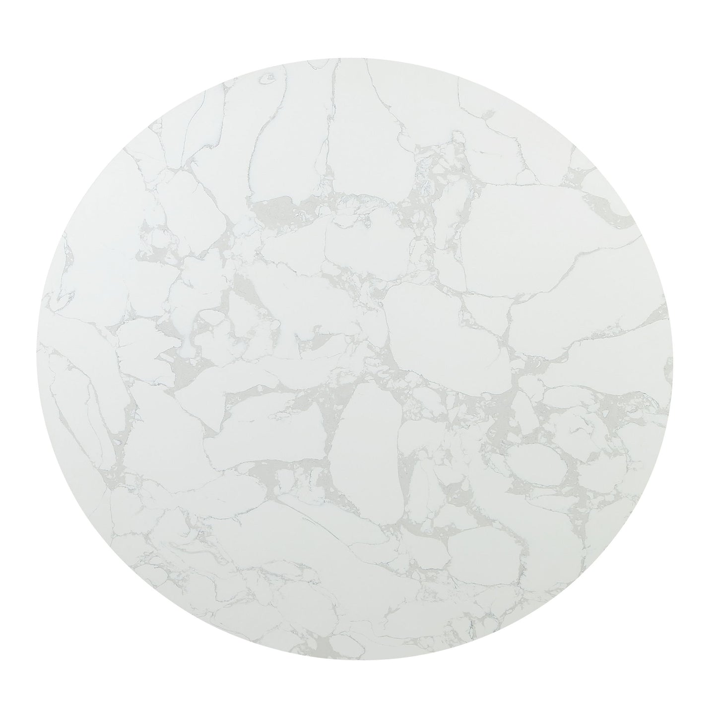 Clayten - Around Dining Table - Marble / Espresso