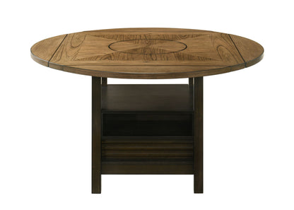 Oakly - Counter Height Table - Charcoal / Light Brown