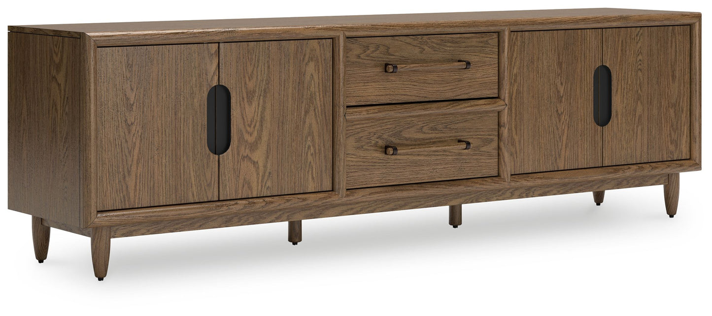 Roanhowe - Extra Large TV Stand - Brown