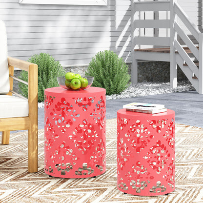 Outdoor Metal Modern Design End Table