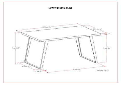 Lowry - Handcrafted Square Dining Table