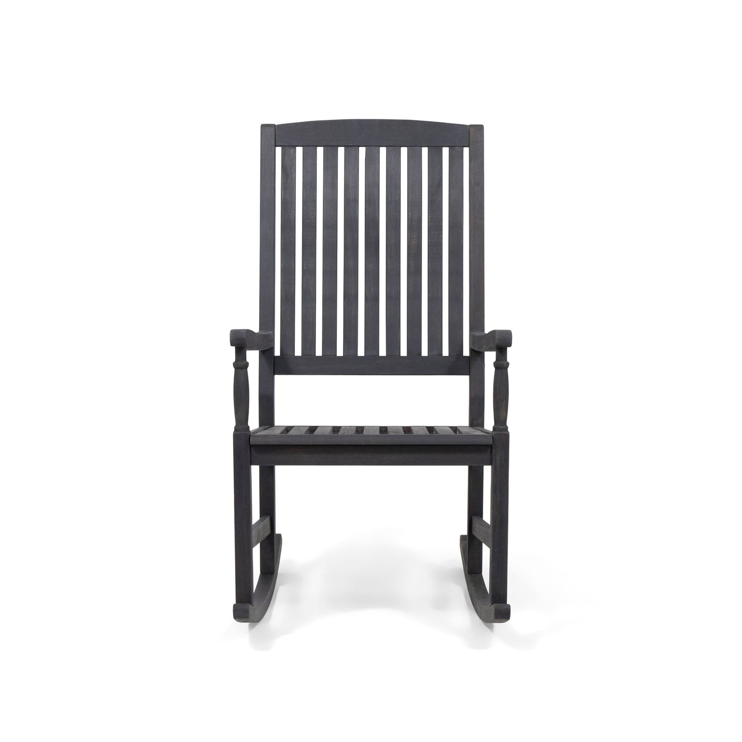 Muse - Outdoor Acacia Rocking Chair With Slat Design - Teak