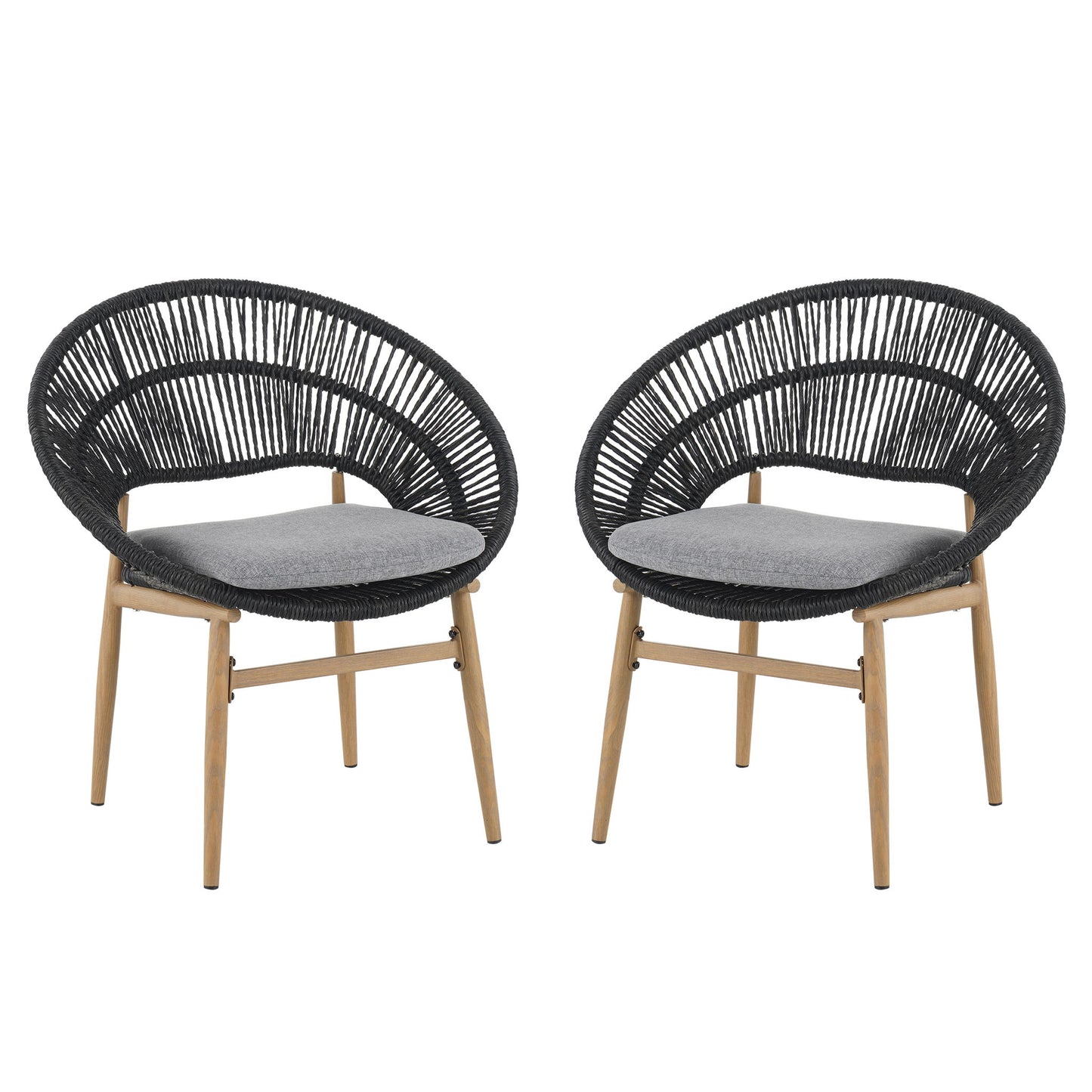 Cyril - Outdoor Papasan Style Dining Chair (Set of 2)