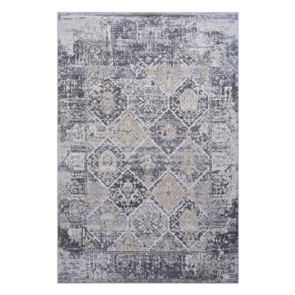 Payas - 5' X 7' Traditional Area Rug - Gray / Blue