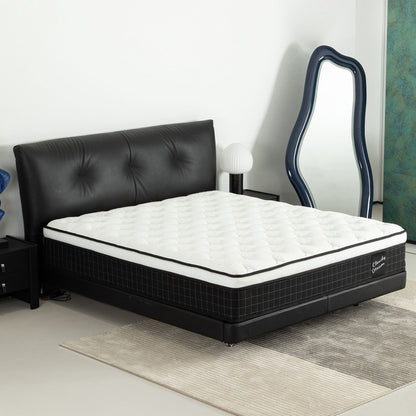 12" Hybrid Mattress With Individual Pocket Spring, Comortable Memory Foam