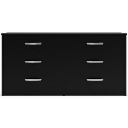 Finch - Six Drawer Dresser - 29'' Height - Black