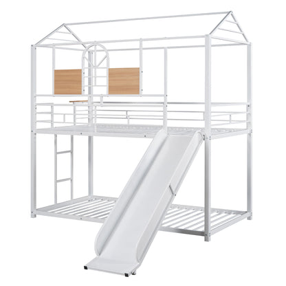 Metal Bunk Bed, Metal Housebed With Slide