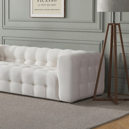 Eden - Modern Tufted Chesterfield Sofa - Cream