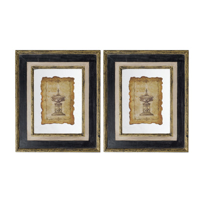 Lucian - Framed Antiqued Sculpture Print
