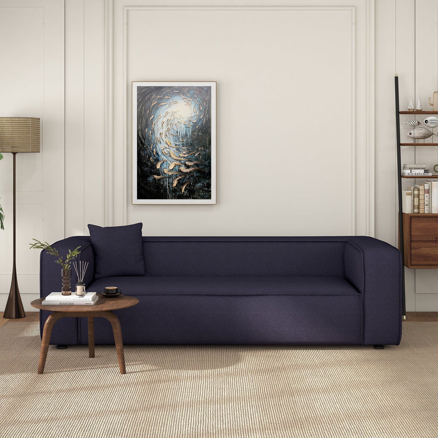 Marshall - Modern Boucle Sofa - Dark Gray