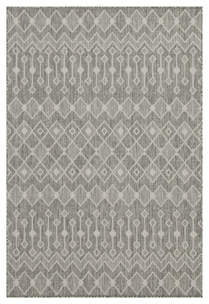 Sunshine - 5'3" X 7'3" Indoor & Outdoor Area Rug Polypropylene - Silver