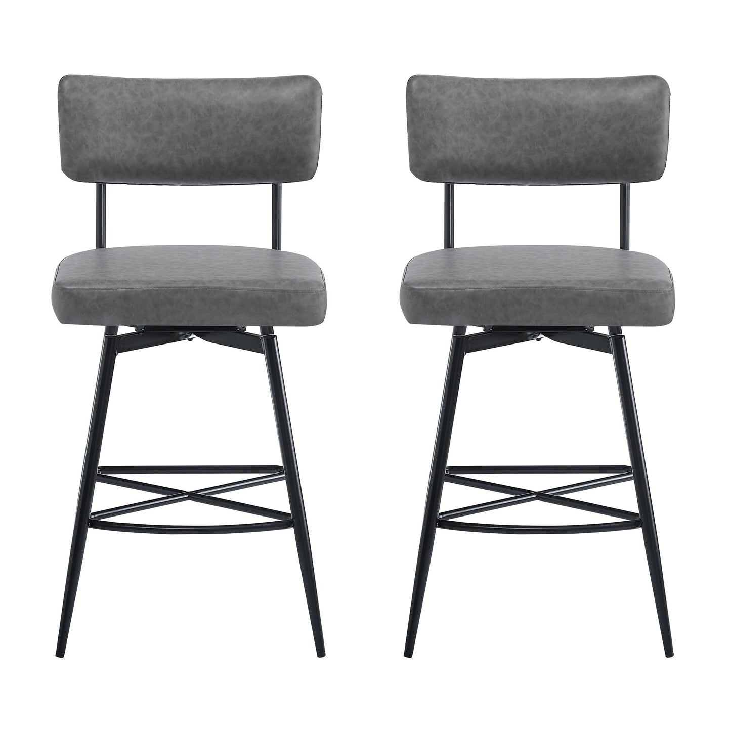 Retro Swivel Counter Stools (Set of 2)