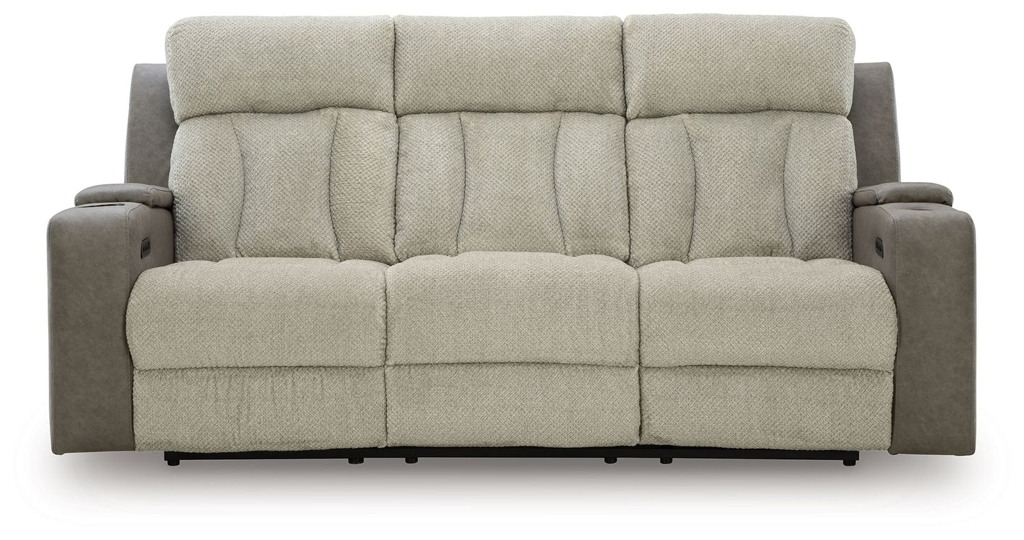 WhipLash - Power Reclining Sofa With Adj Headrest - Sisal
