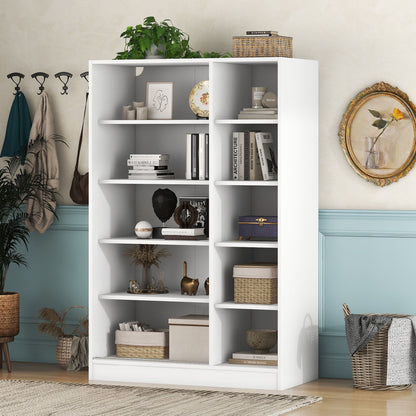 3 Door Shutter Wardrobe & Shelves - White