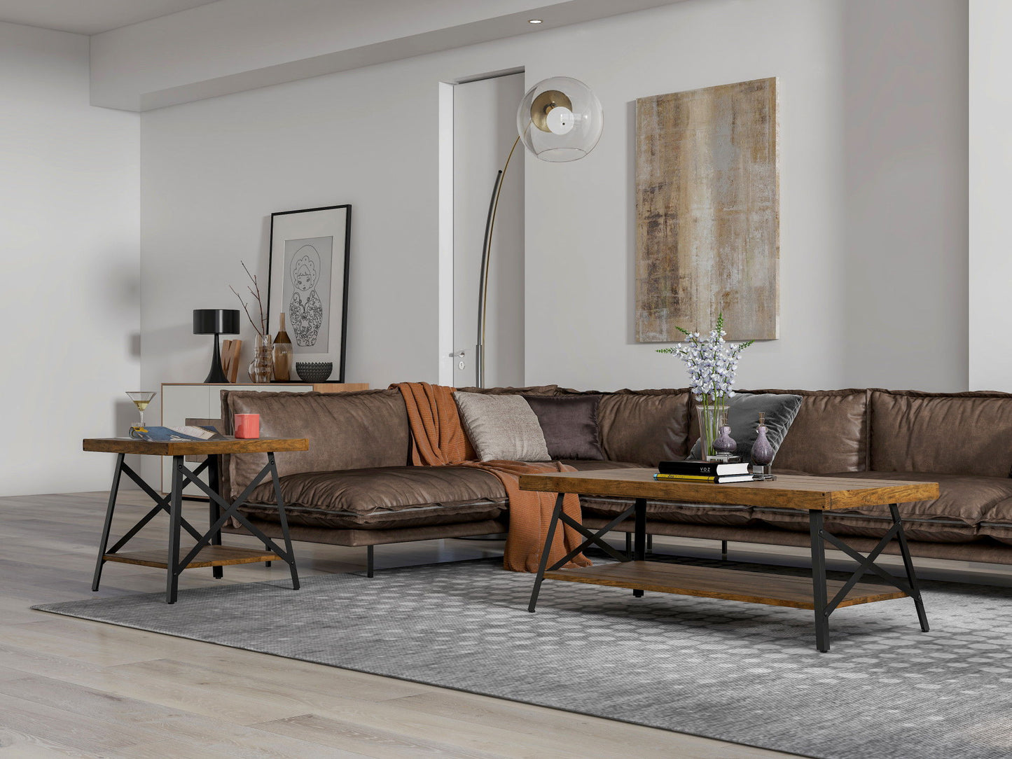 Douglas - End Table - Brown