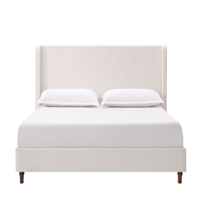 Harper - Tall Headboard Upholstered Bed / High Headboard / Elegant Simplicity / No Box Spring Needed