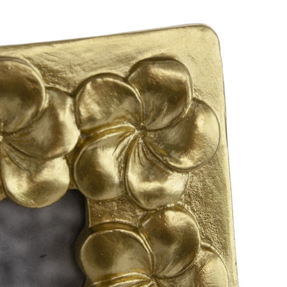 Vintage Photo Frame & Flower Design - Gold