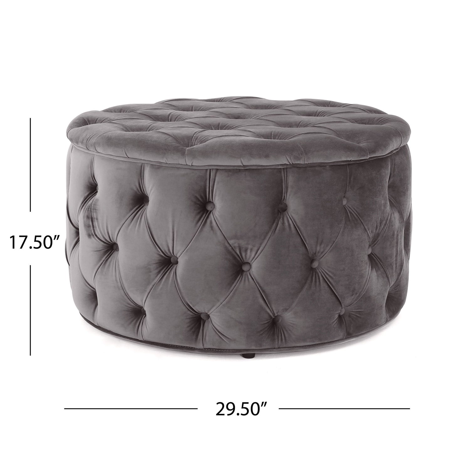 Modern Glam Ottoman Velvet