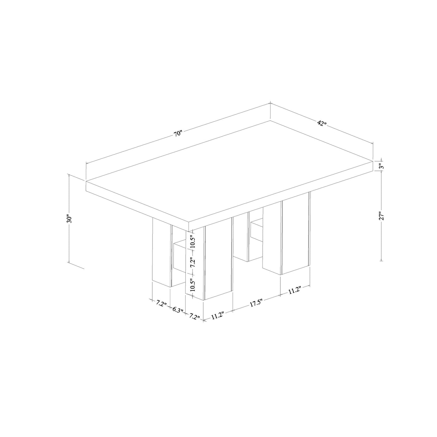 Jhoanna - Dining Table - Black