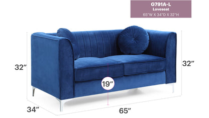 Delray - Micro Suede Loveseat