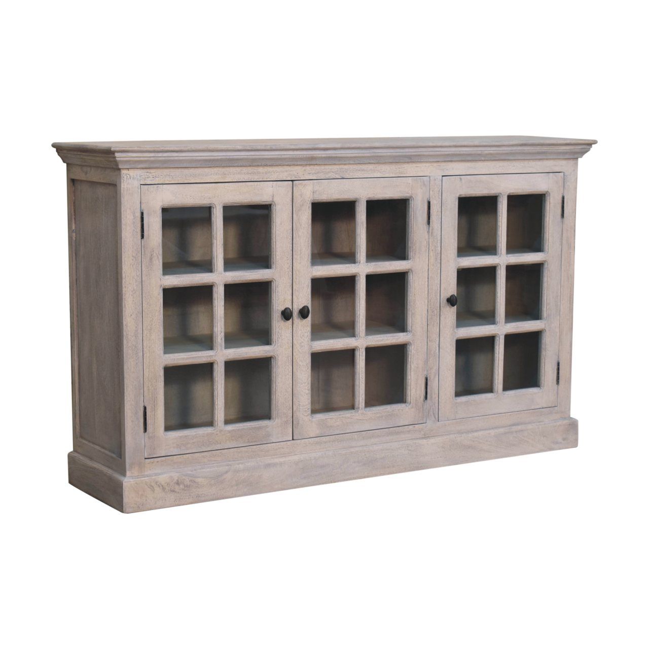 Triple Glazed Cabinet - Gray